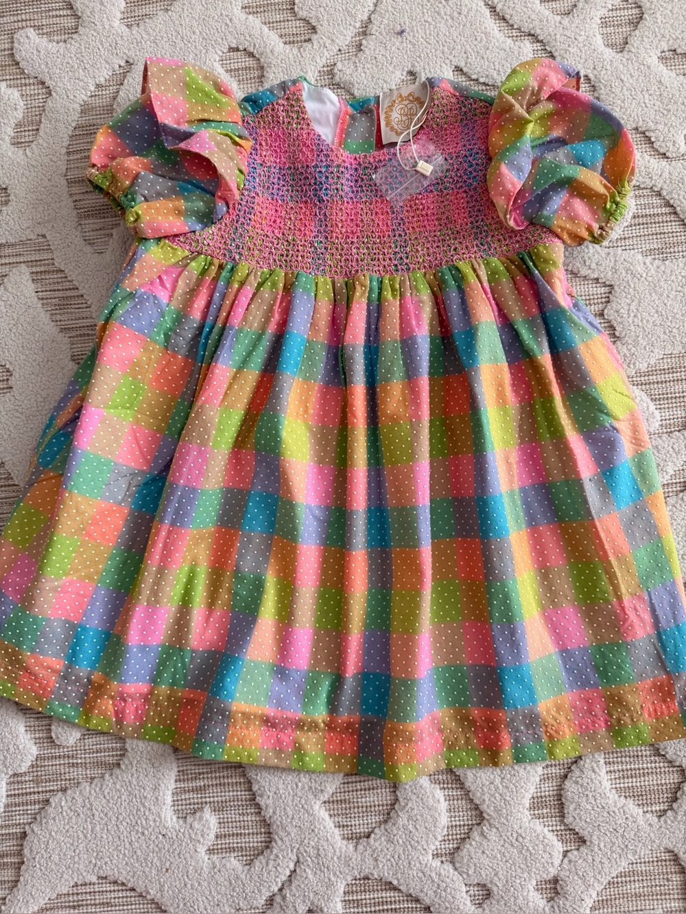 NWT TBBC smocked dress size 3T